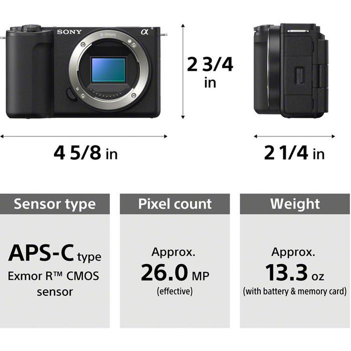 Sony Alpha ZV-E10 II Mirrorless Camera