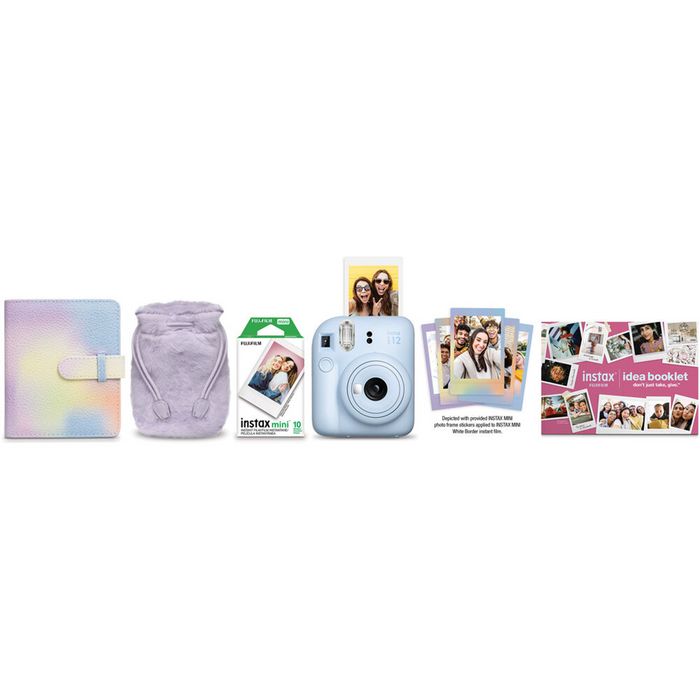 Fujifilm Instax Mini 12 Holiday Bundle - Pastel Blue