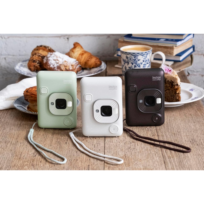 Fujifilm Instax Mini Liplay Hybrid Instant Camera - Misty White