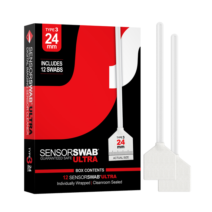 Photographic Solutions Type 3 Sensor Swab Ultra for Full-Frame Sensors, 24mm, 12-Pack