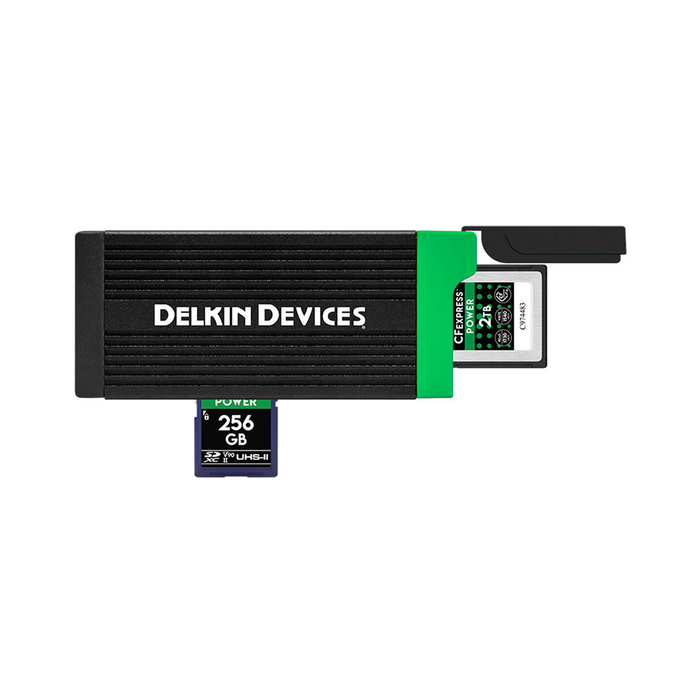 Delkin Devices USB 3.2 CFexpress Type B Card & SD UHS-II Dual Slot Memory Card Reader