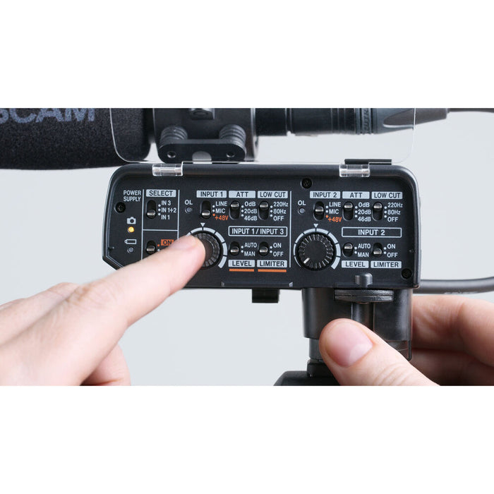 Tascam CA-XLR2D-C XLR Microphone Adapter for Canon Mirrorless 