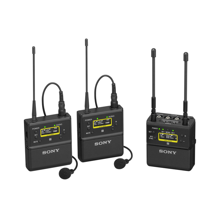 Sony UWP-D27 2-Person Camera-Mount Wireless Omni Lavalier Microphone System