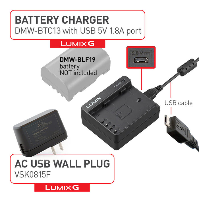 Panasonic DMW-BTC13 Battery Charger — Glazer's Camera