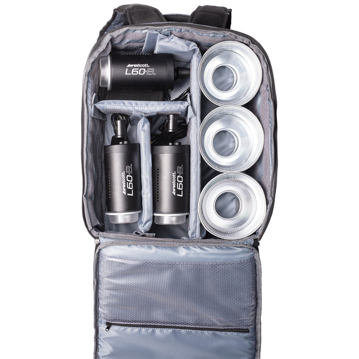 Westcott L60-B Bi-Color COB LED 3-Light Backpack Kit — Glazer's Camera