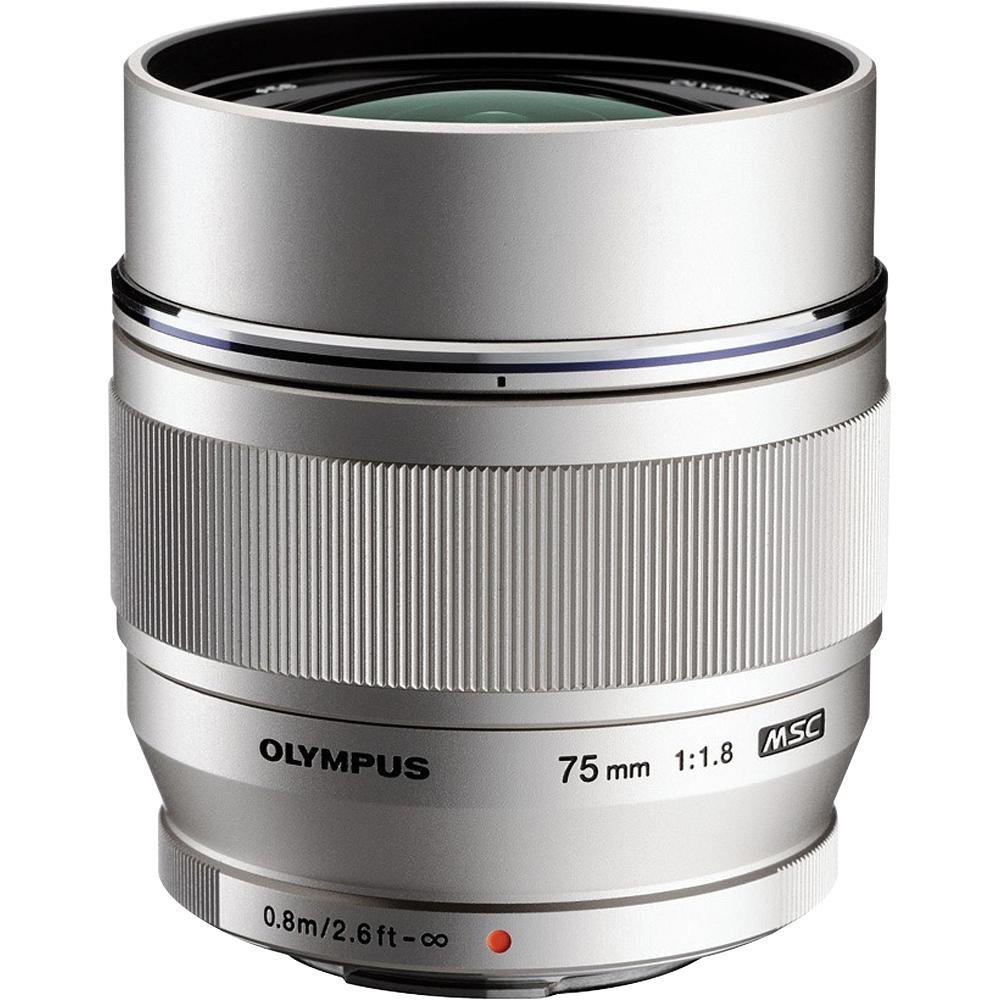 Olympus M.Zuiko 75mm F1.8 Silver Telephoto Lens — Glazer's Camera