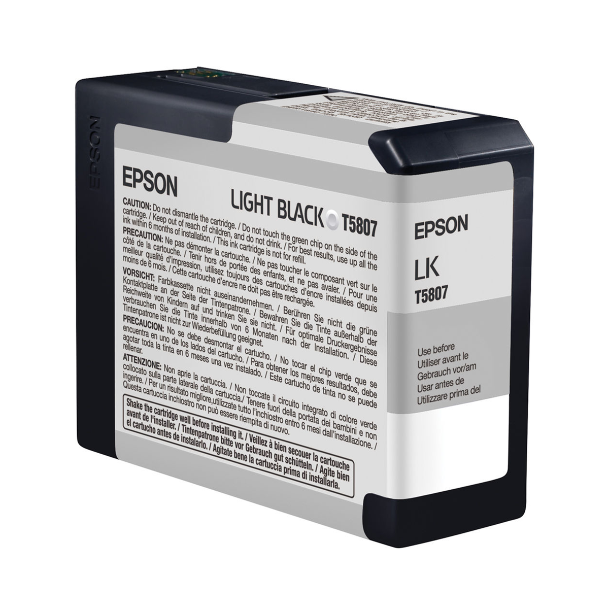 Epson T5807 UltraChrome K3 Light Black Ink Cartridge for Stylus Pro 38 —  Glazer's Camera