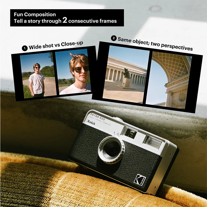 Kodak Ektar H35 Half Frame Film Camera - Sand — Glazer's Camera Inc