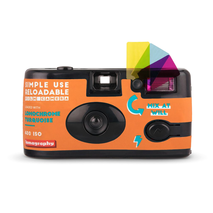 Lomography Simple Use Reloadable 35mm Film Camera - LomoChrome Turquoi —  Glazer's Camera