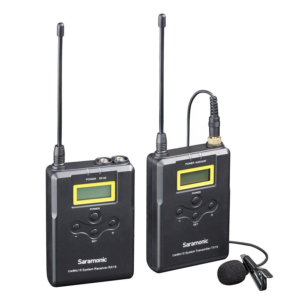 Saramonic UwMic15 16-Channel UHF Wireless Lavalier Microphone System —  Glazer's Camera